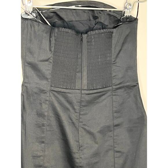 Maeve by Anthropologie Strapless Poplin Blazer Mini Shift Dress Black Women's XS - Picture 8 of 10